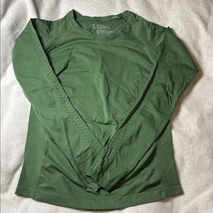 Zella Forest Green Seamless Long Sleeve Women's Tee